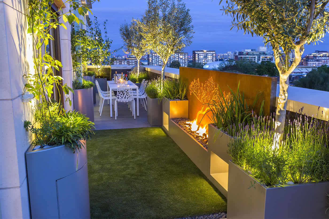Roof Terrace Design St John's Wood London, by The Garden Buidlers